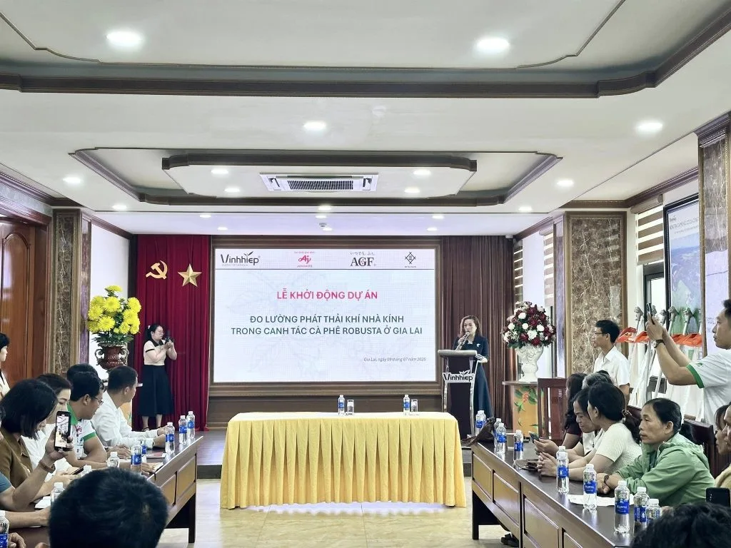 Ảnh tư liệu trong bản tin dự án đo lường phát thải trong canh tác cà phê