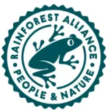 Biểu trưng Rainforest Alliance People and Nature màu xanh